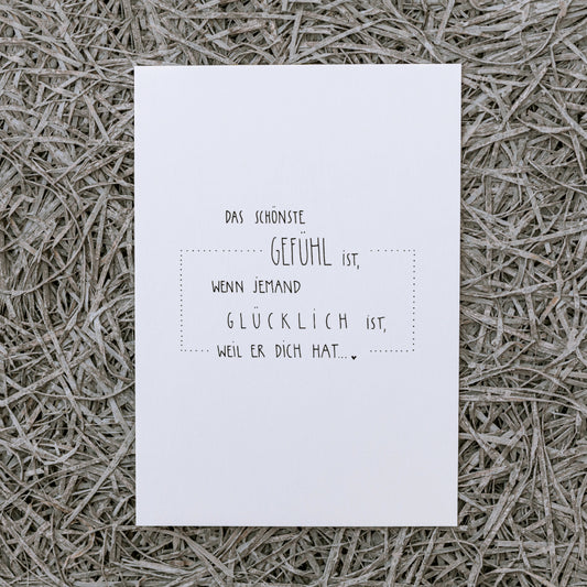 Postkarte-Das schönste Gefühl