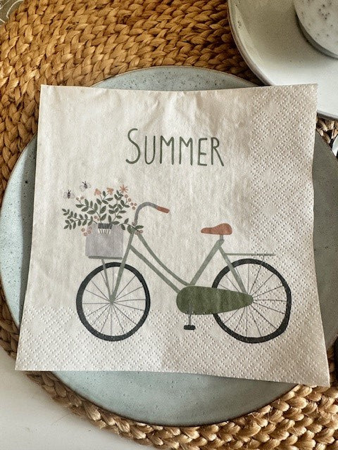 Serviette Fahrrad und Summer
