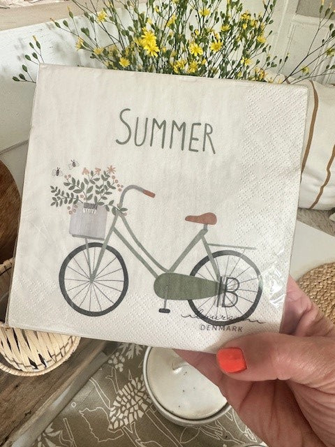 Serviette Fahrrad und Summer