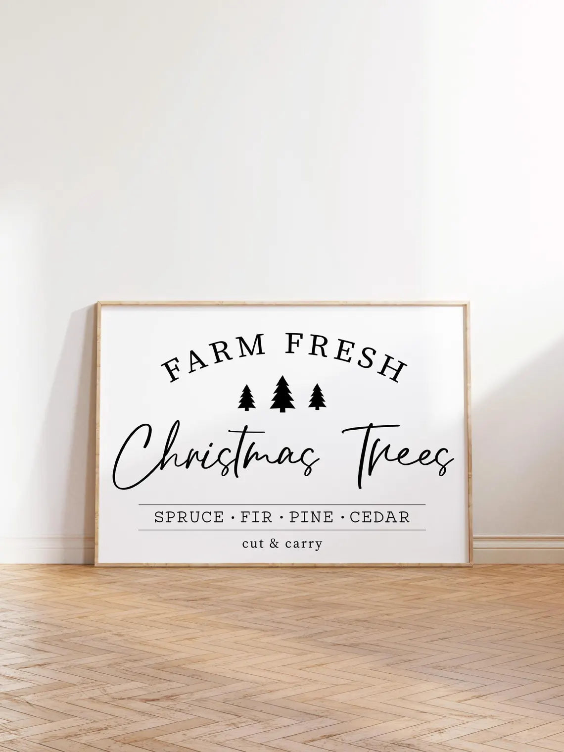 Poster "Farm Fresh Christmas Trees"