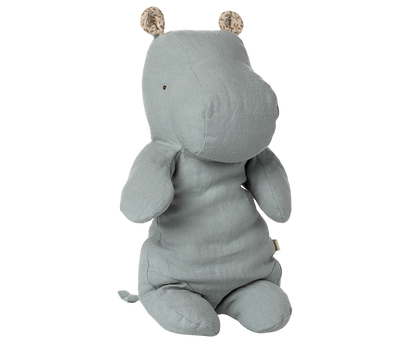 Maileg  Nilpferd Kuscheltier - Safari Friends -  Medium  Blaugrau - athomewithpaula