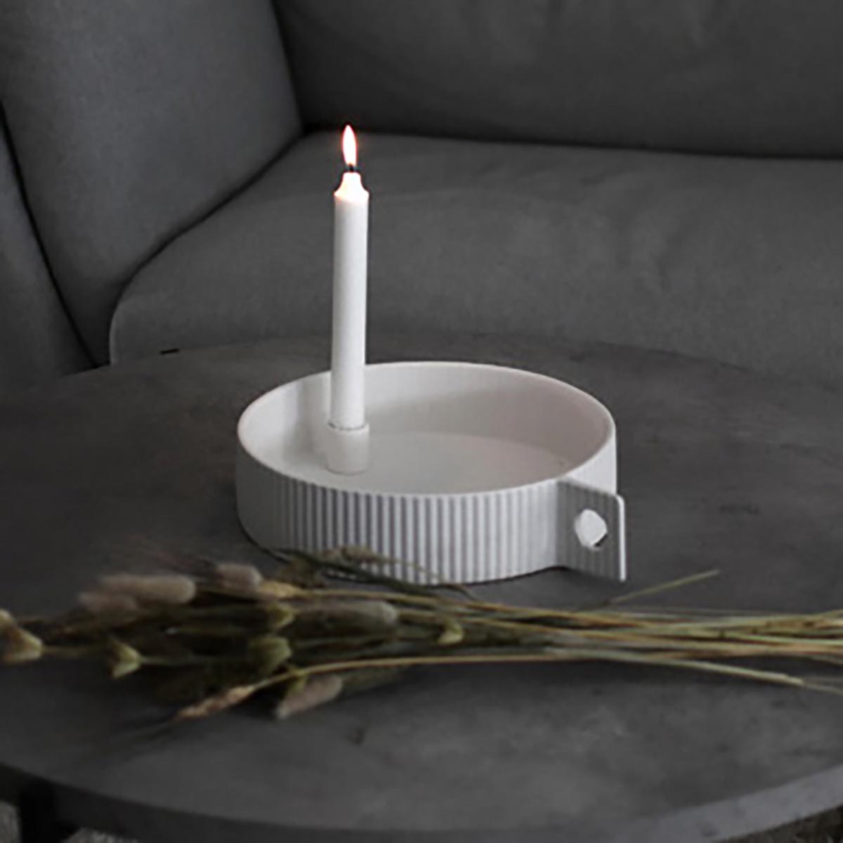 Lidaby - Kleiner weißer Kerzenhalter - athomewithpaula