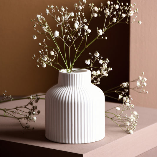 Lillhagen - Weiße Keramik Vase - athomewithpaula