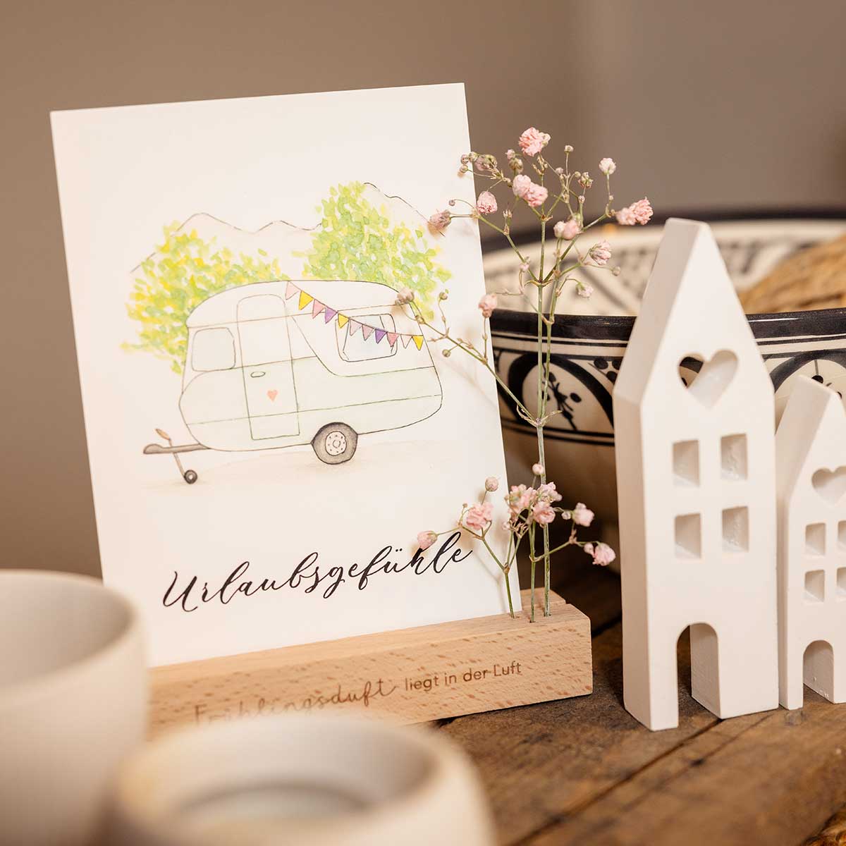 Postkarte A6 "URLAUBSGEFÜHLE" - athomewithpaula