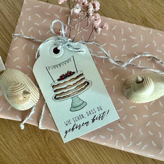 Geschenkanhänger "GEBURTSTAGSTORTE" - athomewithpaula