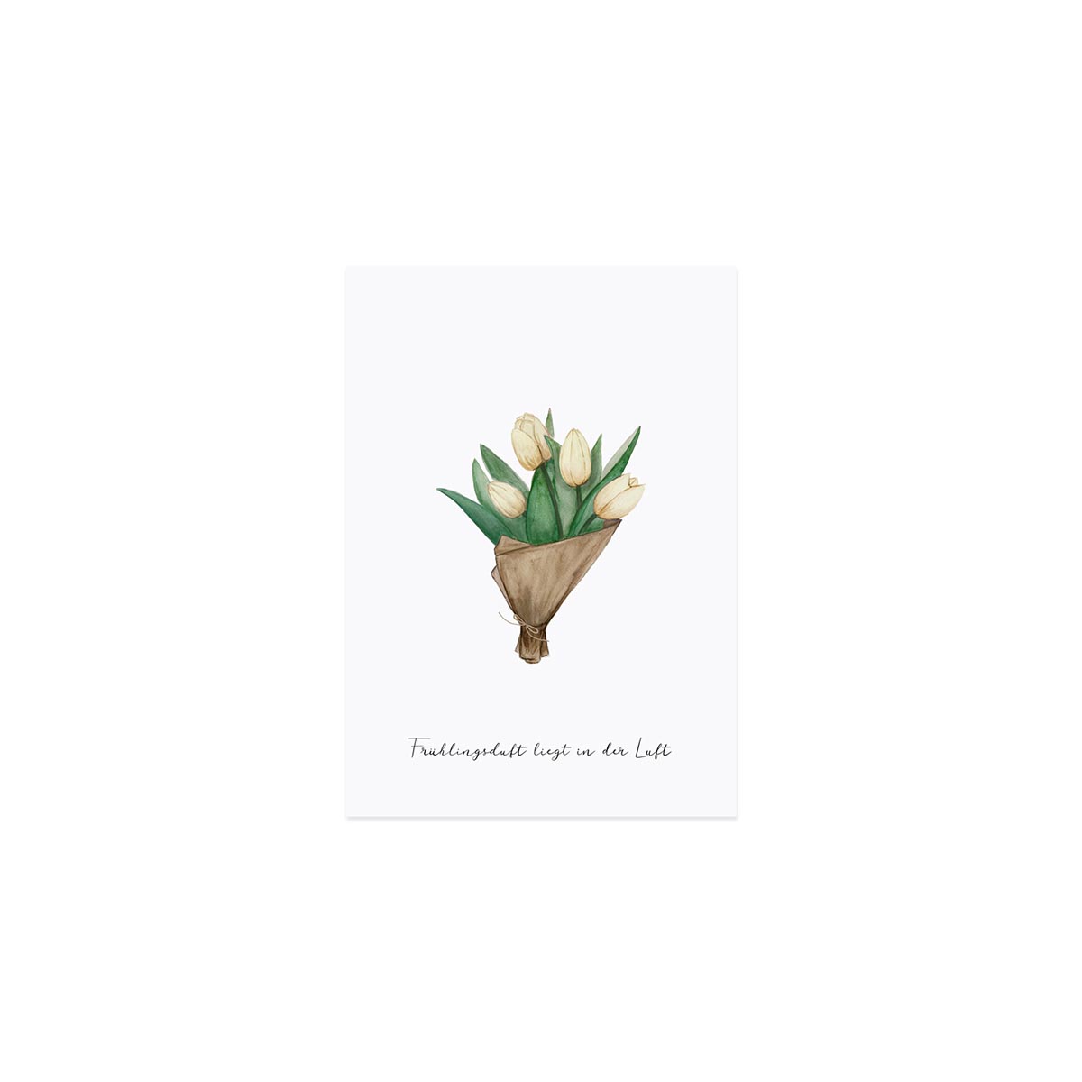 Osterkarte Tulpen - athomewithpaula
