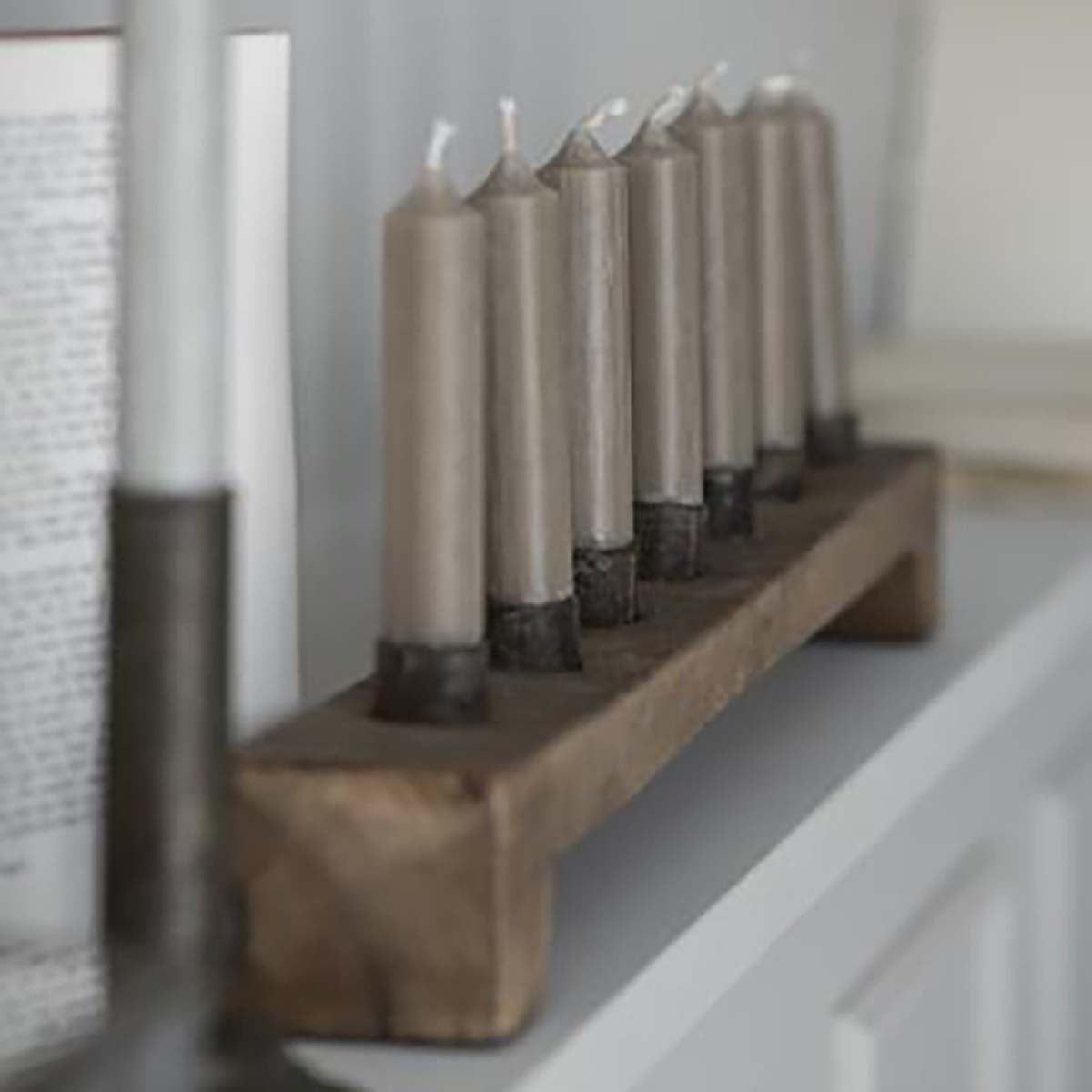 Kerzenhalter für 7 Stabkerzen UNIKA - athomewithpaula