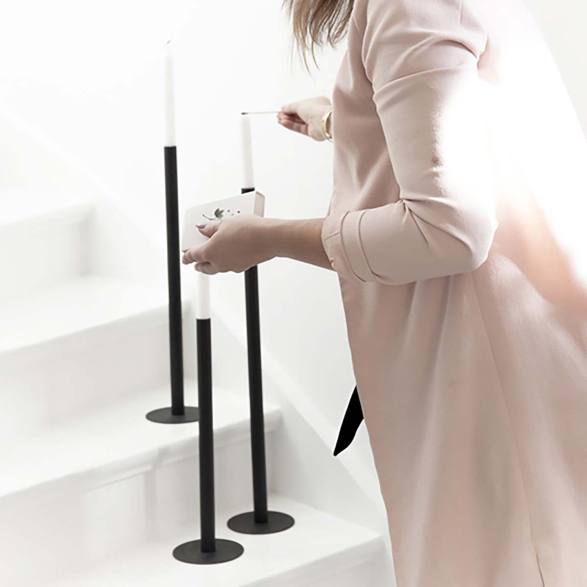 Ekeberga - Kleiner schwarzer Kerzenhalter - athomewithpaula