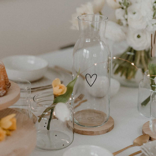 Karaffe Herz - athomewithpaula