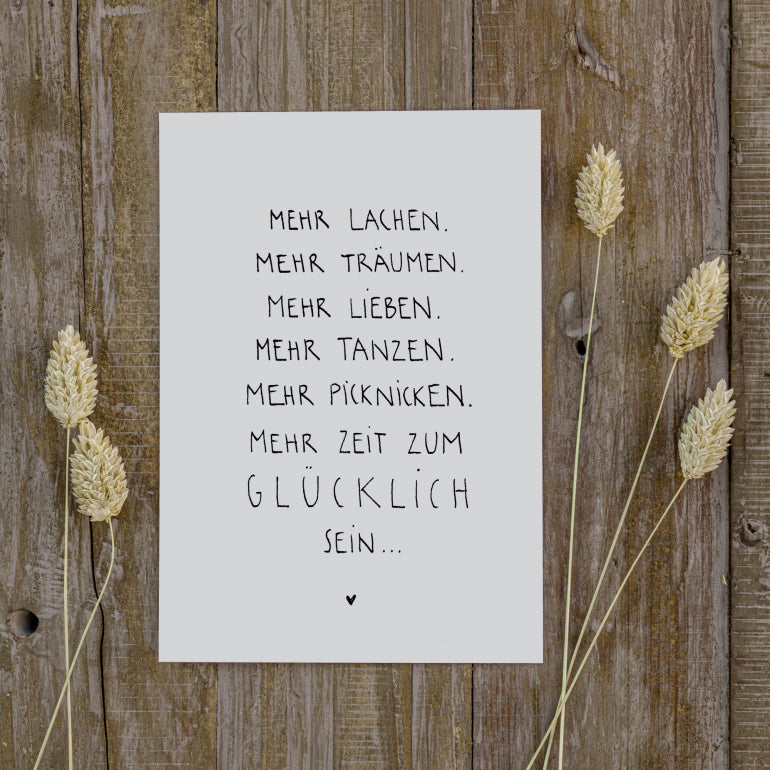 Postkarte-Glück