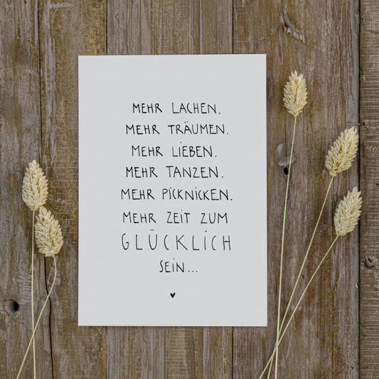 Postkarte-Glück