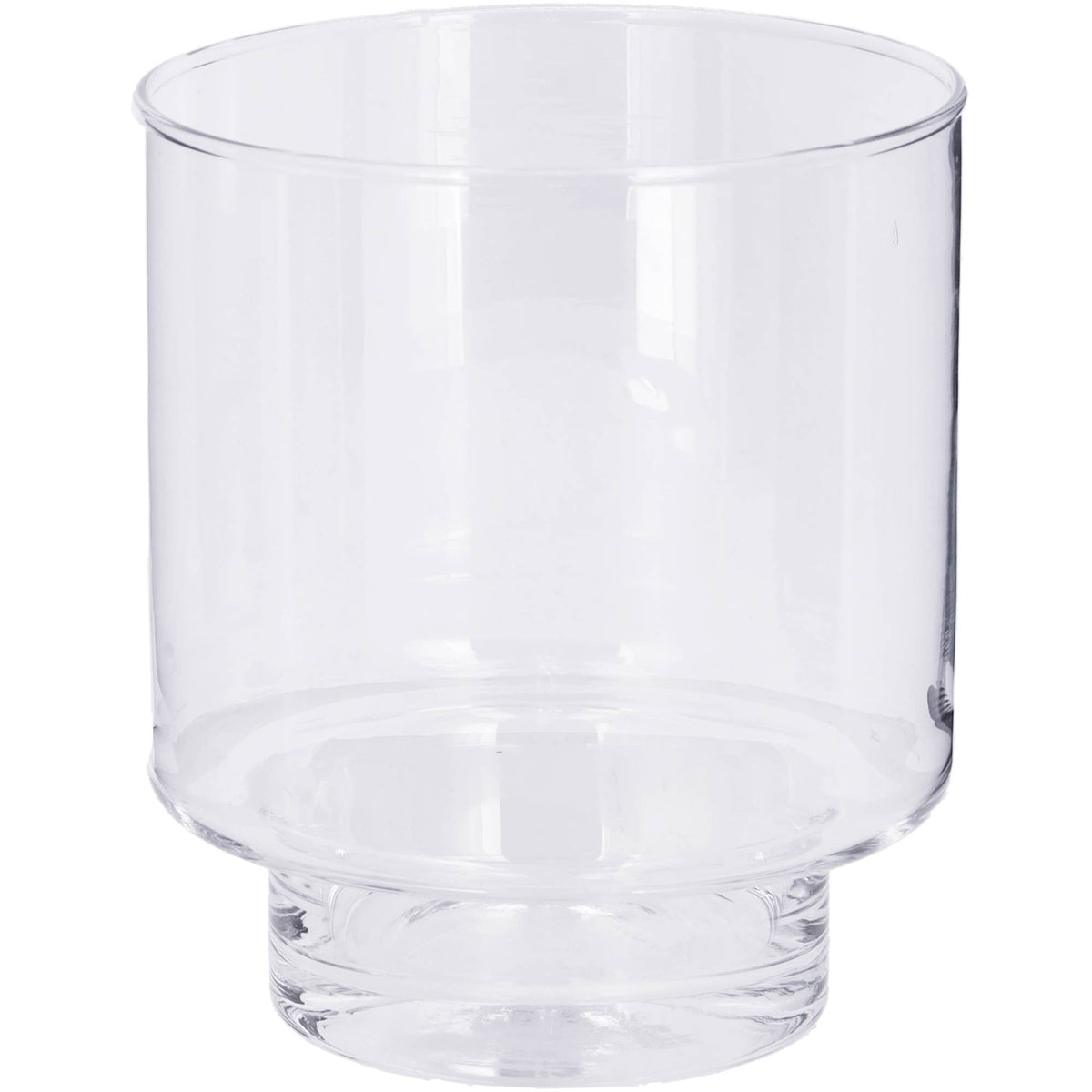 Glas Vase Lirea, Mit Fuß D9cm, D13cm, H17cm, Klar - athomewithpaula