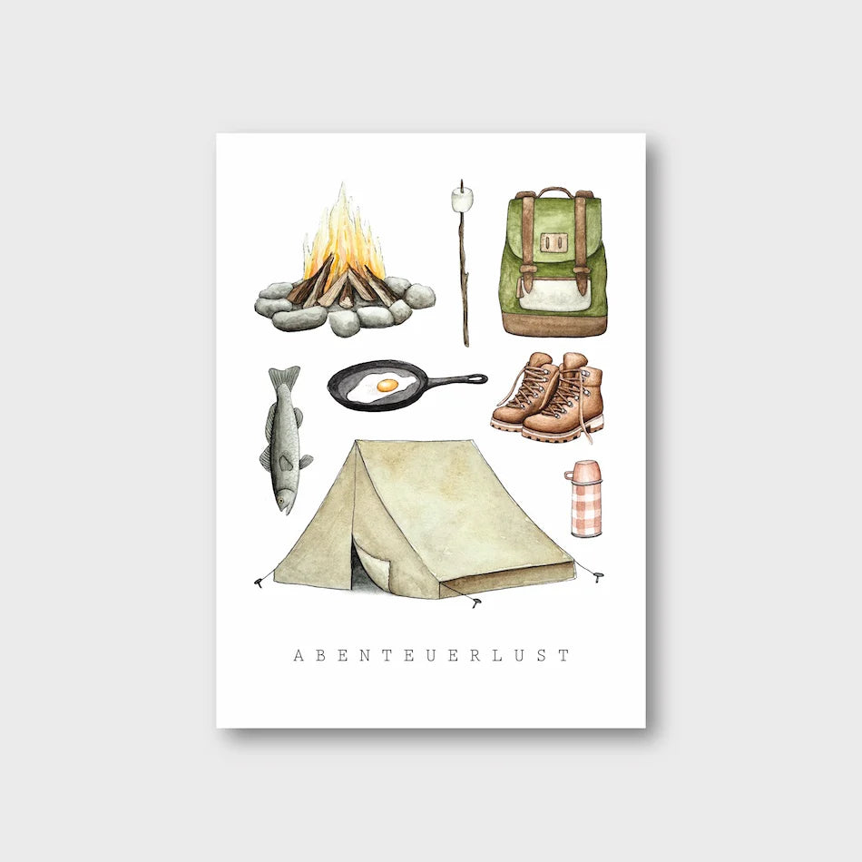 Postkarte "Abenteuerlust"