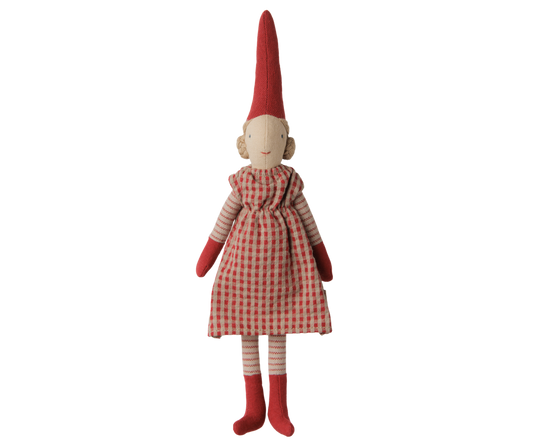 Maileg Pixy, Größe 1 - Mädchen - Rotes Kleid - athomewithpaula