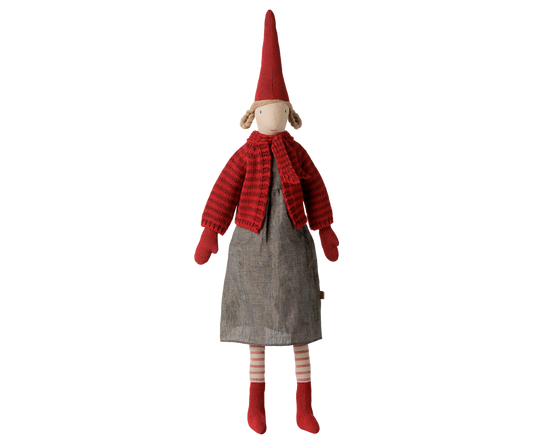 Maileg Pixy, Größe 4 - Mädchen - Gestreifte Strickjacke - athomewithpaula