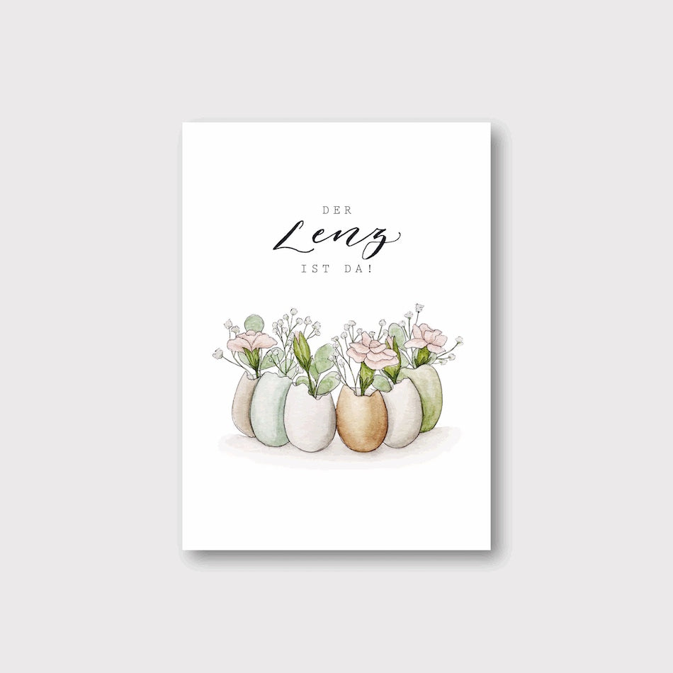Frollein Lücke Postkarte "Der Lenz ist da" - athomewithpaula