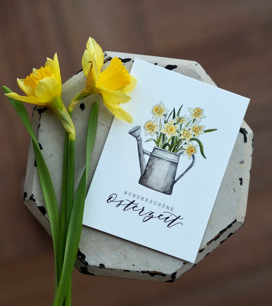 Frollein Lücke Postkarte „Gießkanne“ - athomewithpaula