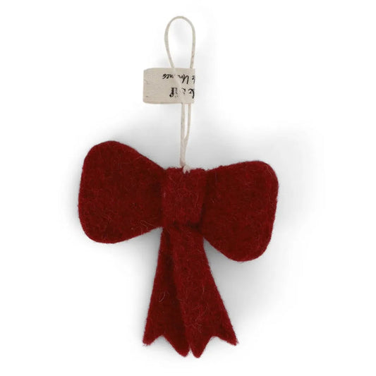 Gry & Sif Weihnachtsbaumschmuck „Schleife rot mini“ - athomewithpaula