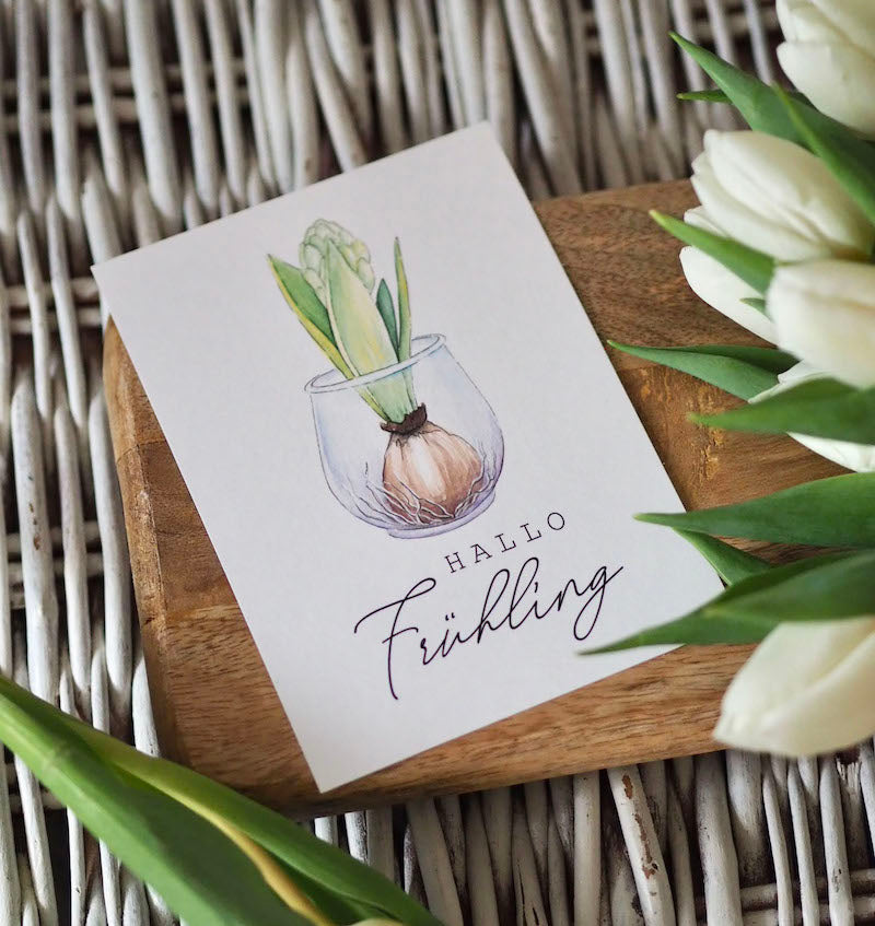 Postkarte A6 "HALLO FRÜHLING"