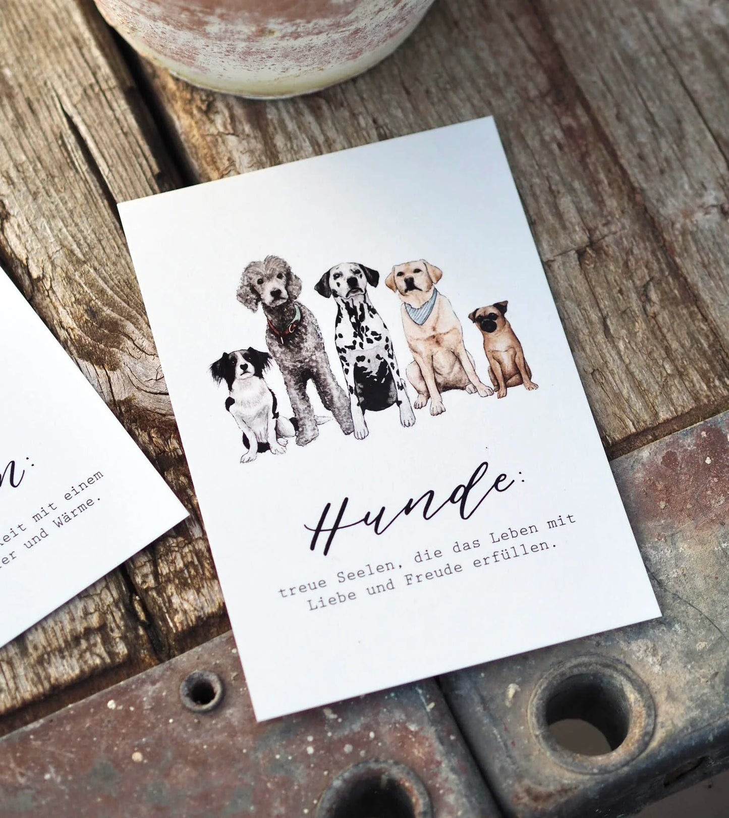 Postkarte A6 "HUNDELIEBE"