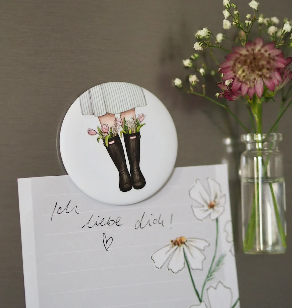 Frollein Lücke Magnet „Gummistiefel“ - athomewithpaula