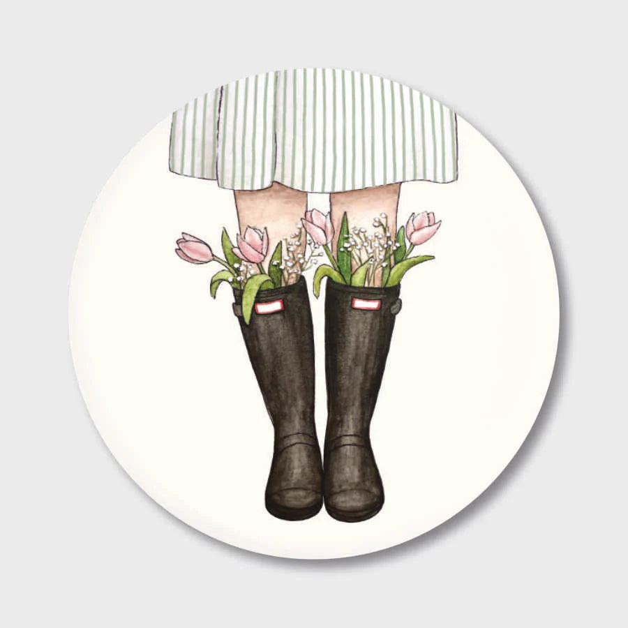 Frollein Lücke Magnet „Gummistiefel“ - athomewithpaula