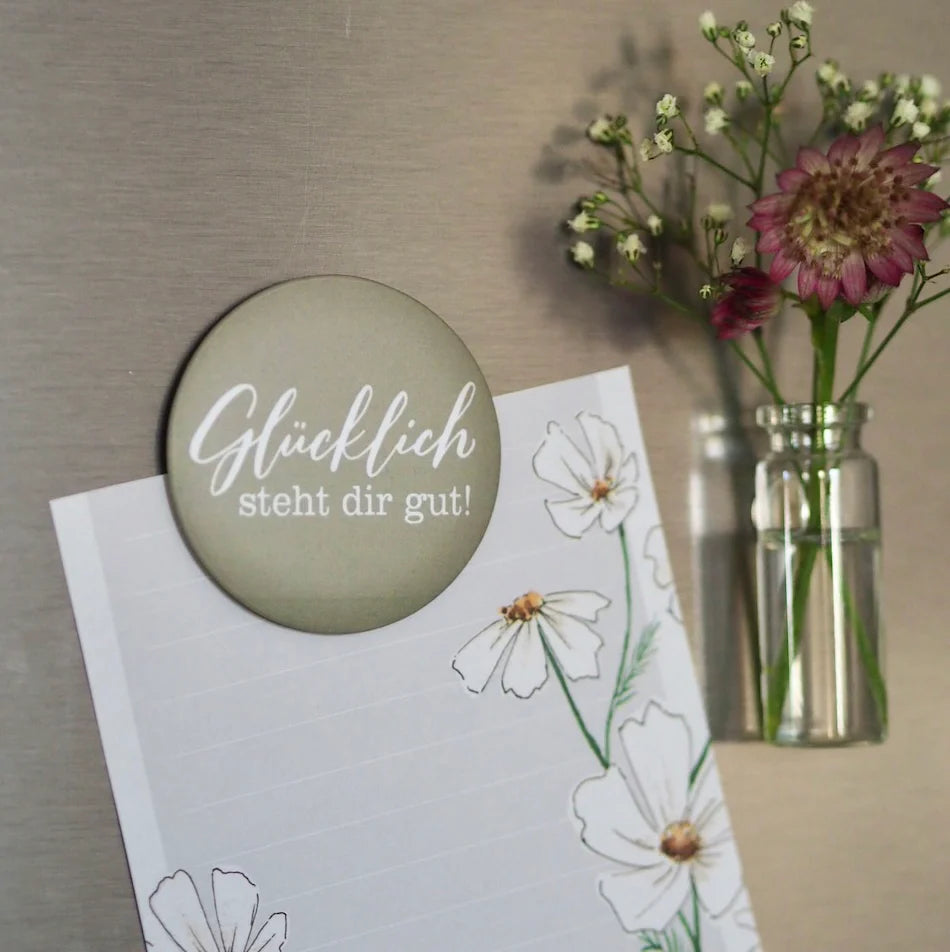 Frollein Lücke „GLÜCKLICH STEHT DIR GUT" MAGNET - athomewithpaula