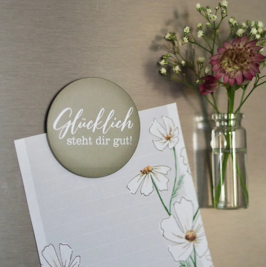 Frollein Lücke „GLÜCKLICH STEHT DIR GUT" MAGNET - athomewithpaula