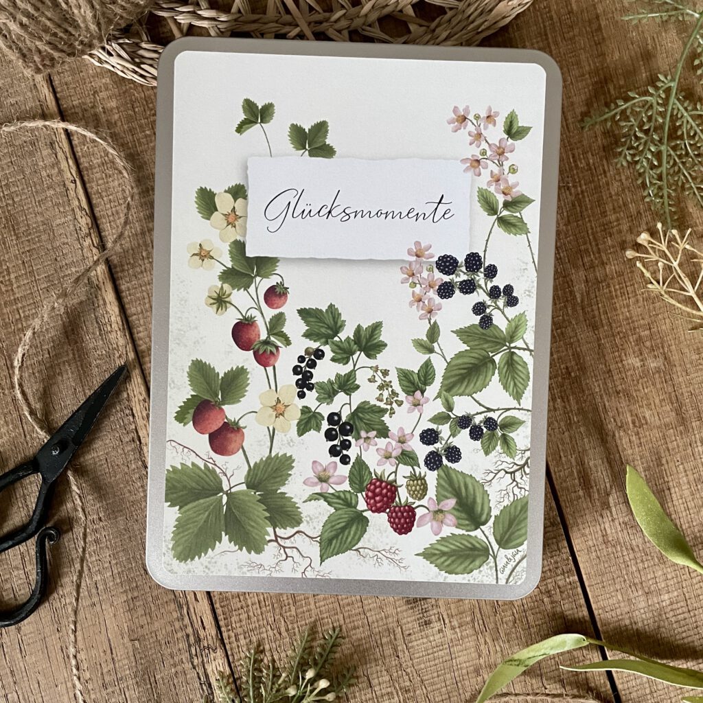 Ann & Jan Aufbewahrungsbox „Glücksmomente“ – Weißblechdose DIN A5 - athomewithpaula
