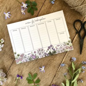 Ann  & Jan Wochenplaner „Flora“ – Wildblumen - athomewithpaula