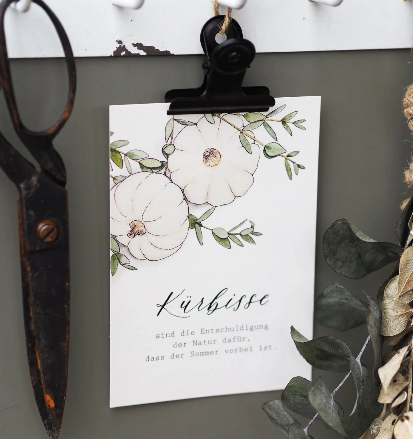 Postkarte A6 "KÜRBISSE"