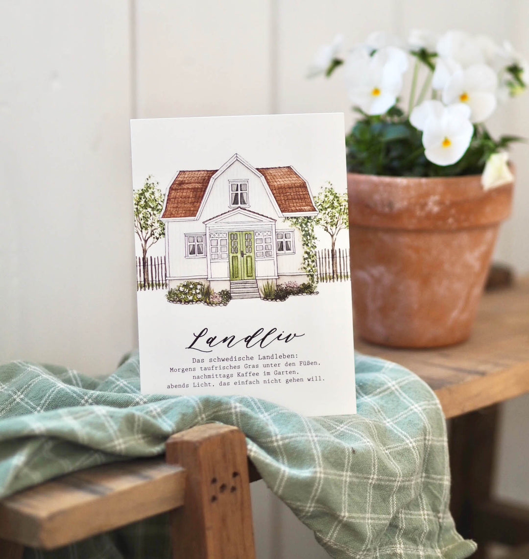 Frollein Lücke Postkarte "Landliv" - athomewithpaula