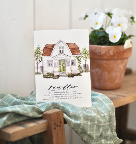 Frollein Lücke Postkarte "Landliv" - athomewithpaula