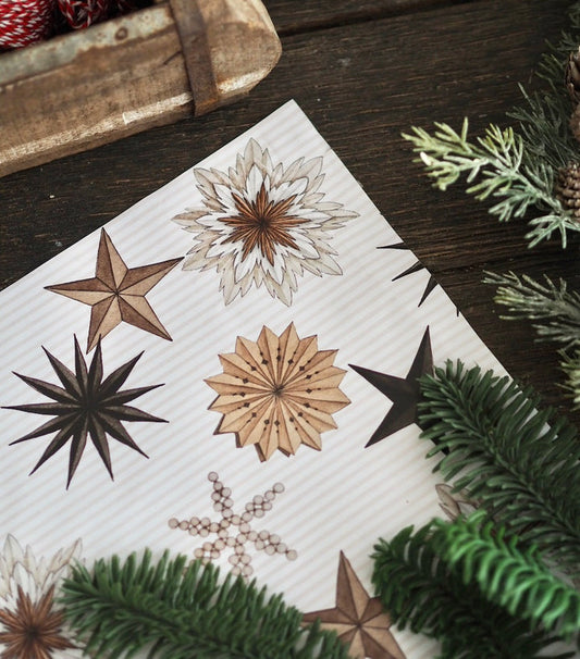Geschenkpapier "Papiersterne"