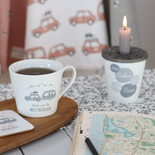 Krasilnikoff Happy Cup "Lass uns die Welt entdecken"