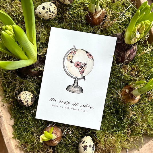 Postkarte A6 "SCHÖNE WELT"