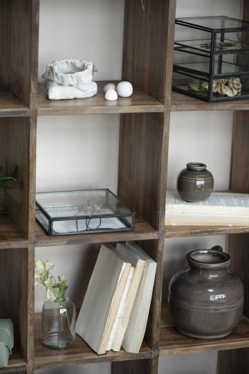 Glasschachtel mit Deckel Solitaire quadratisch