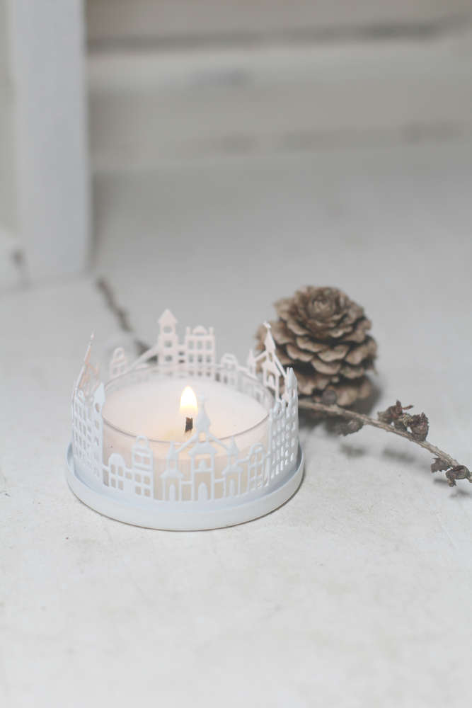 Teelichthalter Häuser