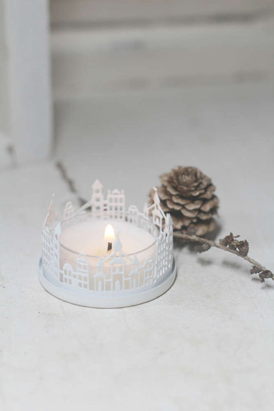 Teelichthalter Häuser