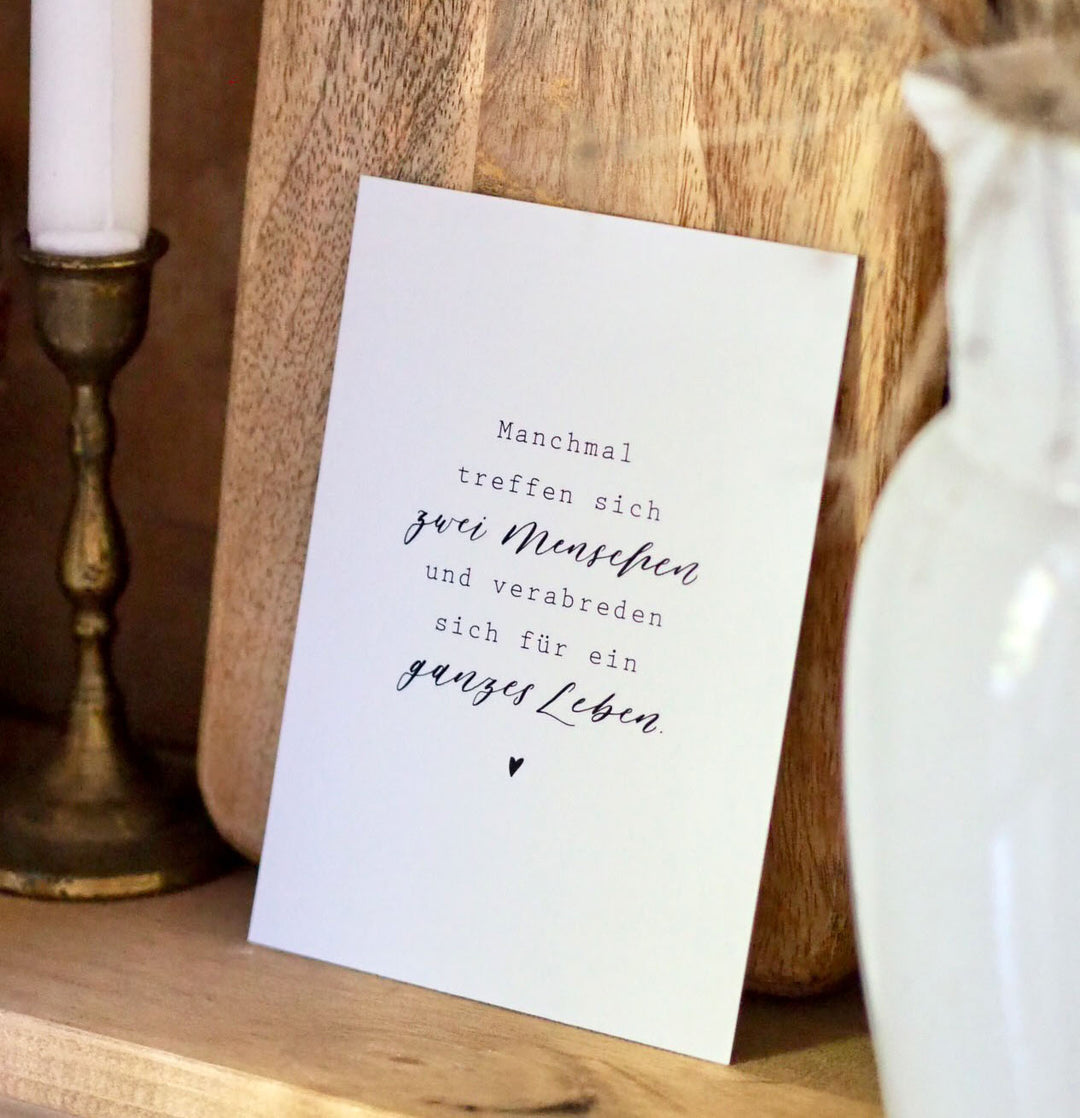 Frollein Lücke Postkarte "Zwei Menschen" - athomewithpaula
