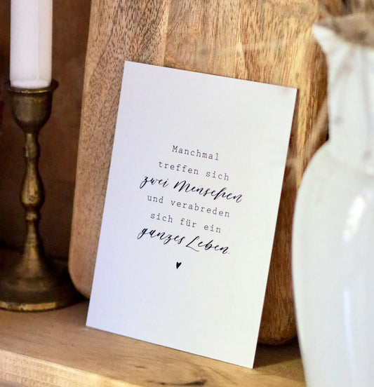 Frollein Lücke Postkarte "Zwei Menschen" - athomewithpaula
