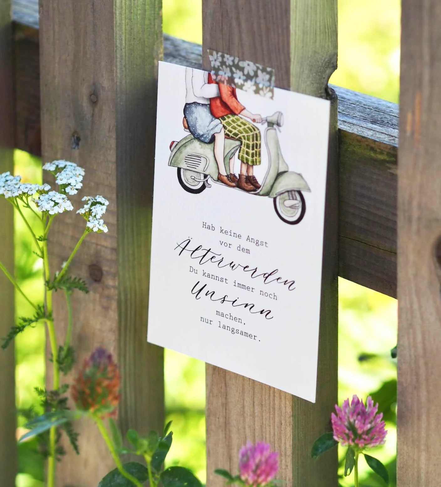 Postkarte A6 "ÄLTER WERDEN"