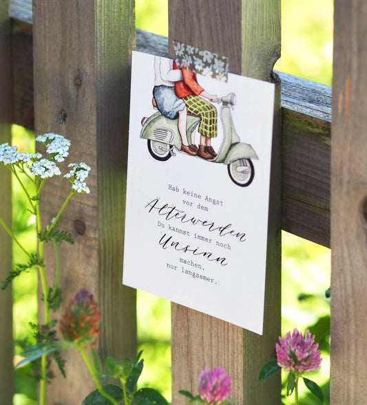 Postkarte A6 "ÄLTER WERDEN"