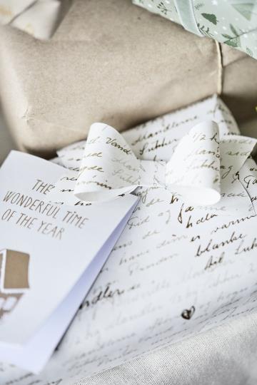 Papierrolle mit Text Brändte Mandler 5 m/Rolle