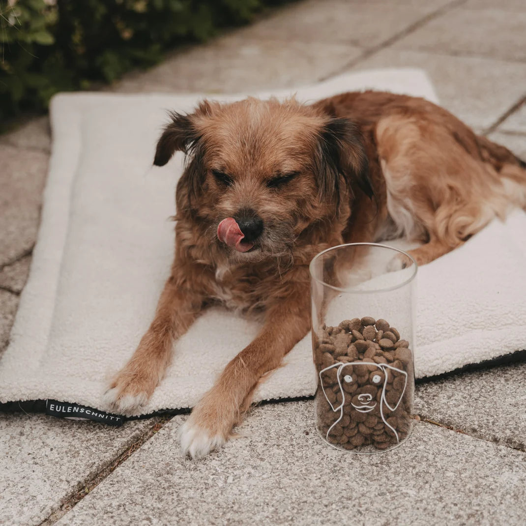 Eulenschnitt Vorratsglas Hund 19 cm - athomewithpaula