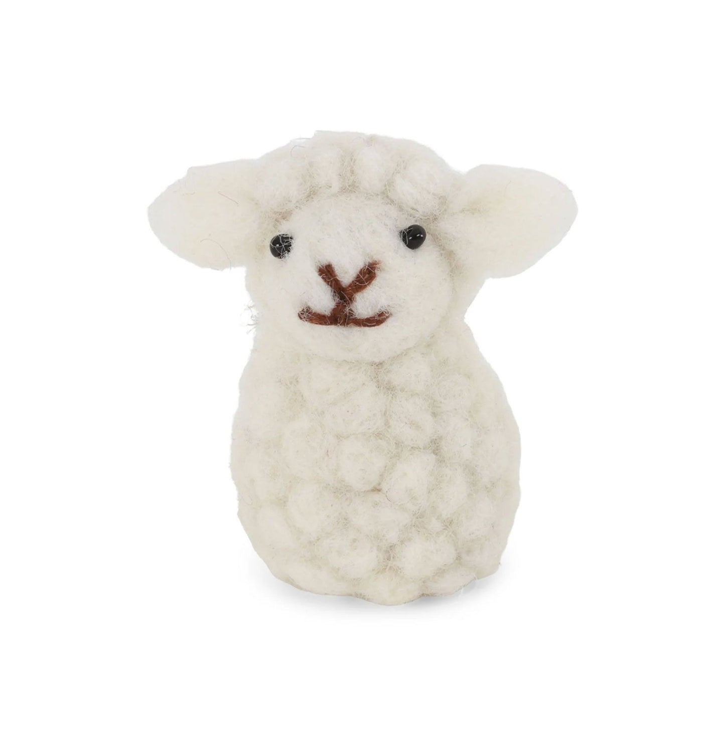 Gry & Sif Filz Schäfchen Weiß, sitzend