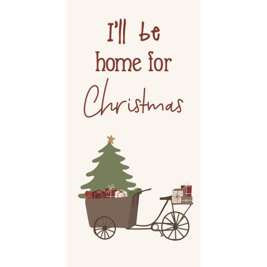 Serviette "I'll be home for Christmas"