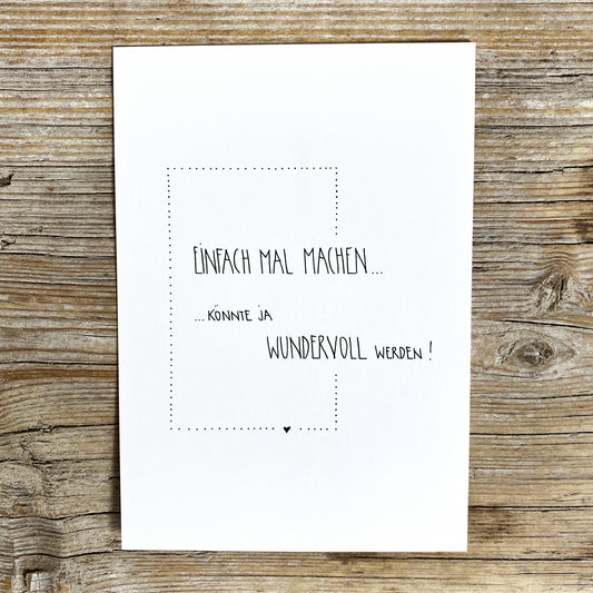 Postkarte-Einfach machen