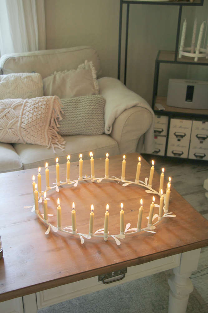 Weißer Kranz - athomewithpaula