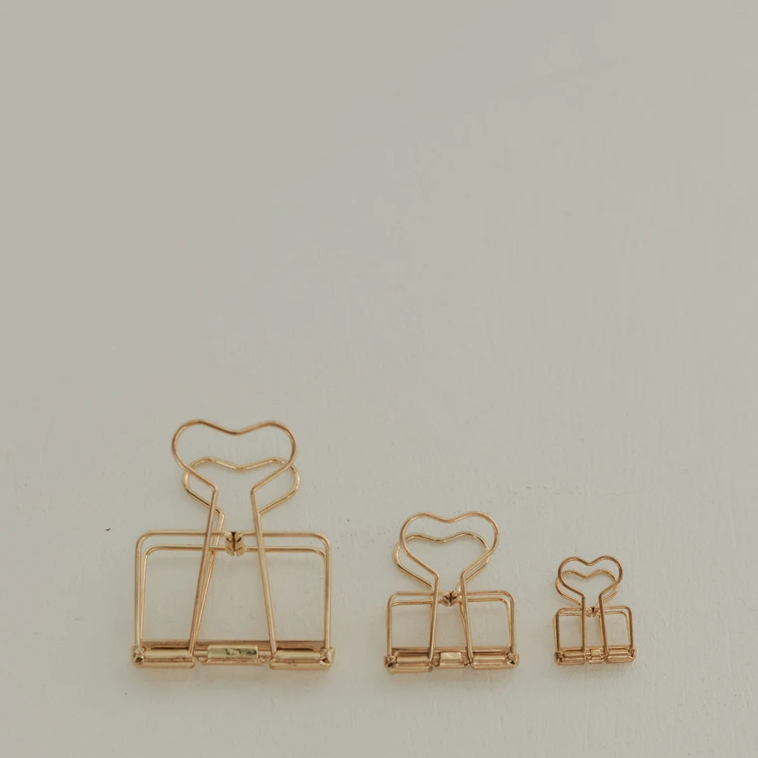 Eulenschnitt Clip klein gold 8er Set - athomewithpaula